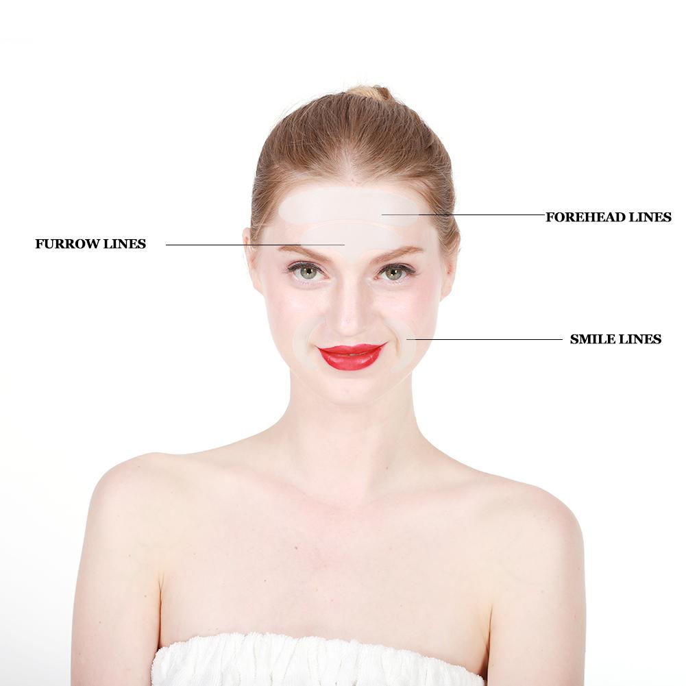 17 Stück Anti-Falten-Pad Facelifting Wiederverwendbarer Stirnaufkleber Silikon Brustpflaster Hautpflege