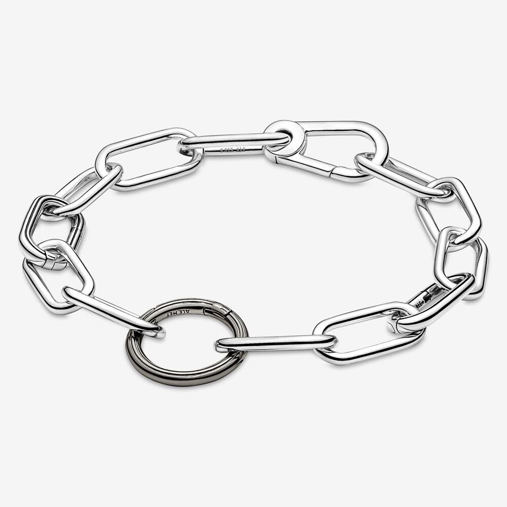 S925 Sterling Silber ME Serie Armband Styling Glänzend Lila Herzförmiges Mittelglied Armband für Frauen Geschenk