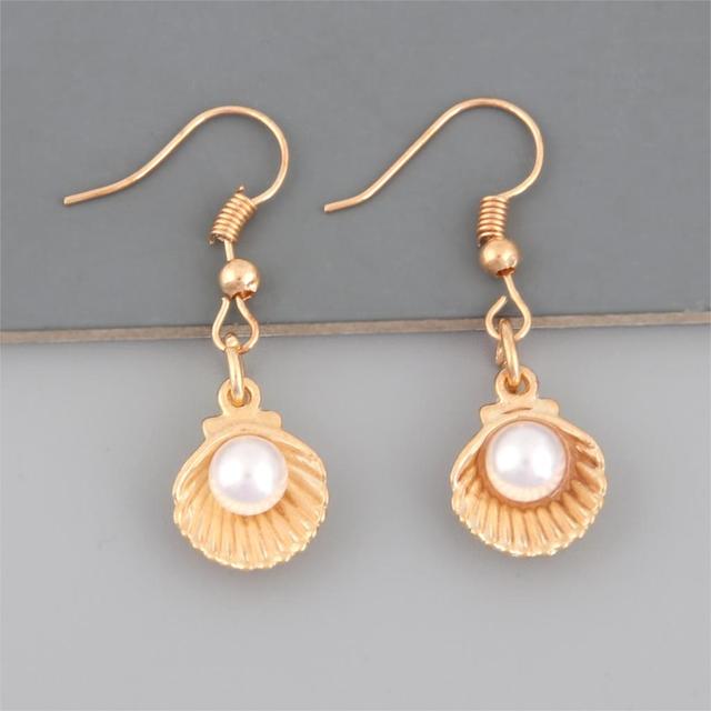 

Bohemian Brincos морские ракушки серьги для женщин золотого цвета висячие серьги женские пляжные летние украшения