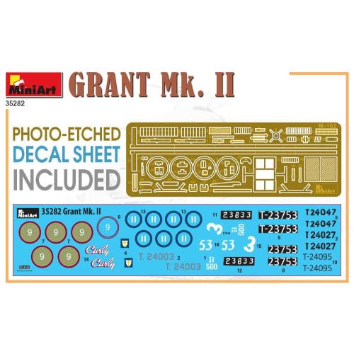 Miniart 1/35 British Grant Mk.2 Plastic Model MA35282