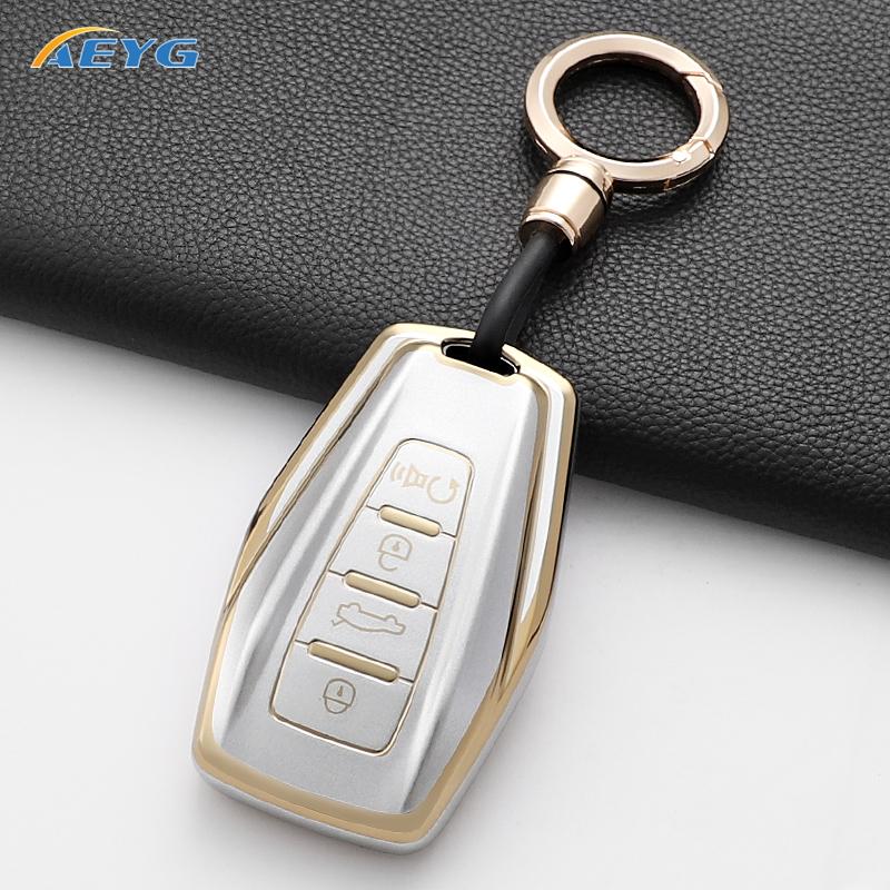 TPU Autoschlüsselhülle Abdeckung Schale Fob Für Geely Emgrand X7 Ex7 Coolray Atlas Boyue Nl3 Gt Gc9 Borui Keyless Schlüssel Schale Fob