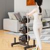 WEZHO Mobile Barbell Plate Storage Rack
