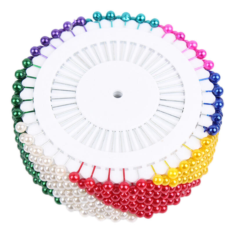 480 Pcs Dressmaking Sewing Pin Straight Pins Round Head Color Pearl Corsage