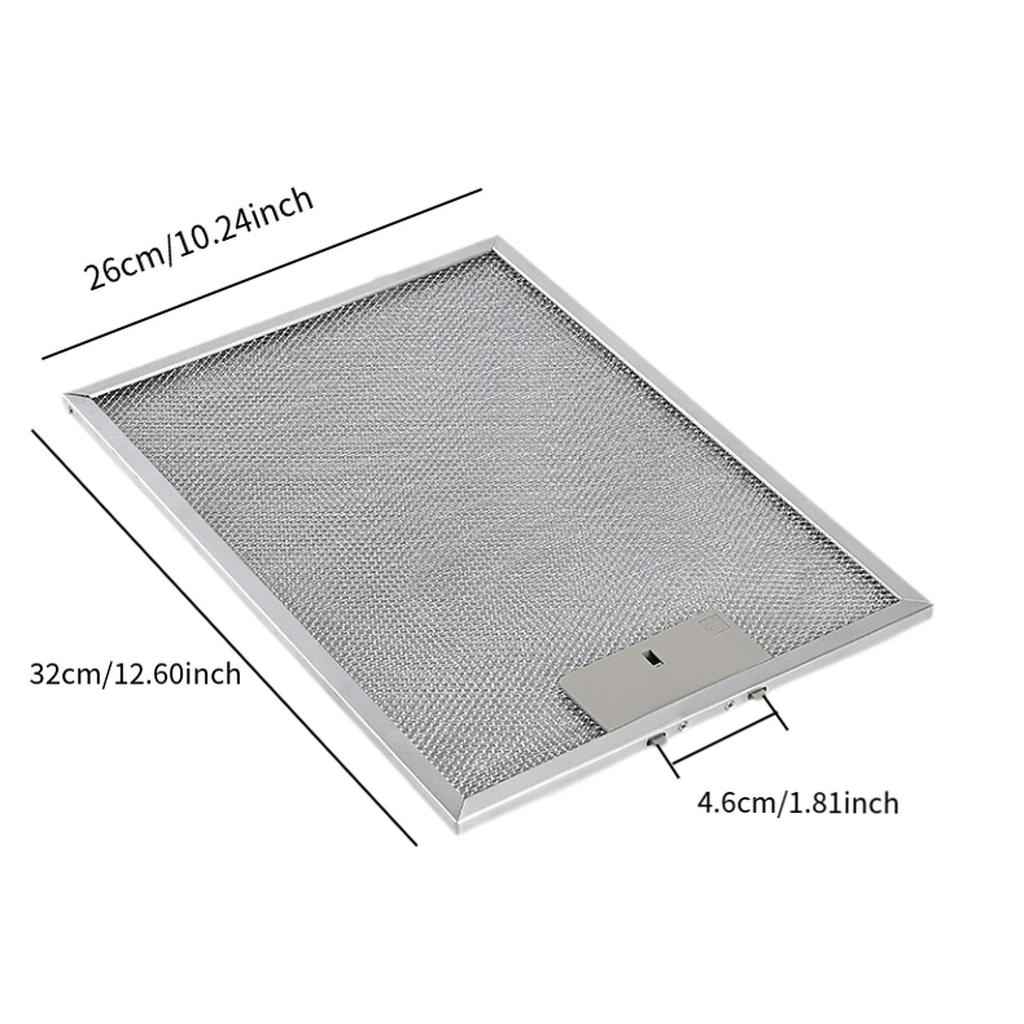 Range Hood Filter 10.24x12.6inch Easy to Clean Kitchen Exhaust Fan Replacement Part for