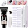 15ml Nail Art & Extension Gel Set with Nail Tips & Base Coat