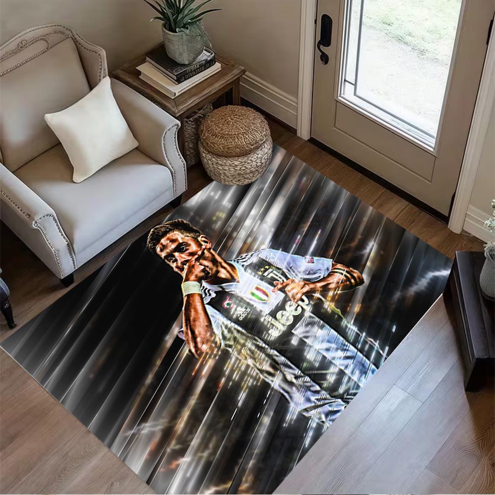 Juventus Celebration Moment Floor Mat Design for Kitchen Decorate Room Dormitory Study Room Anti-slip Rug Office Home Decor Wedding Party Gift