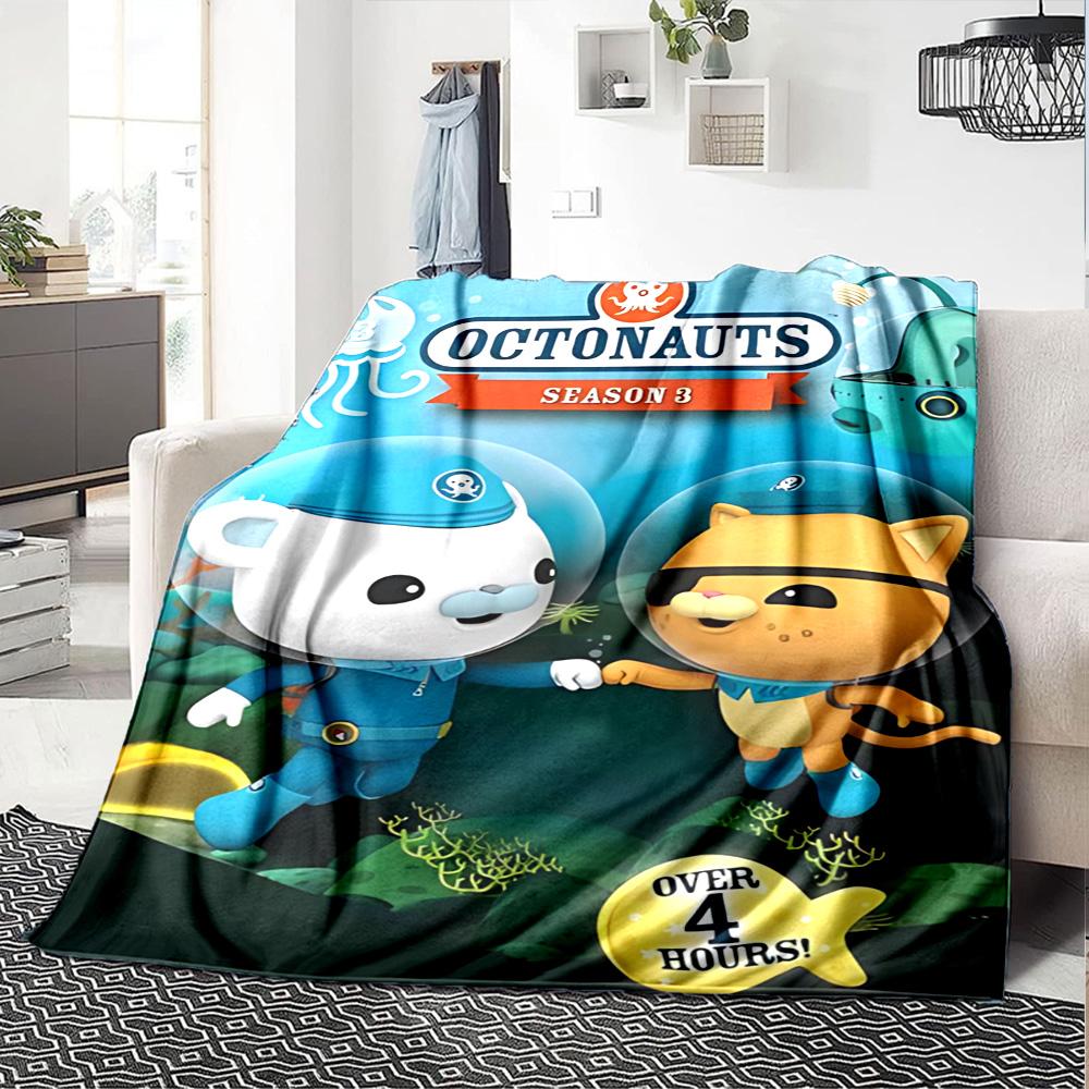 1pc Octonauts Adventure Quest flannel Blanket for Super Soft Cute Comfort Blanket for Travel Bedding Couch Sofa Blanket Y73016