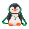 Plüsch-Pinguin-Rucksack mit weichem Polyesterfell für Kinder und Jugendliche