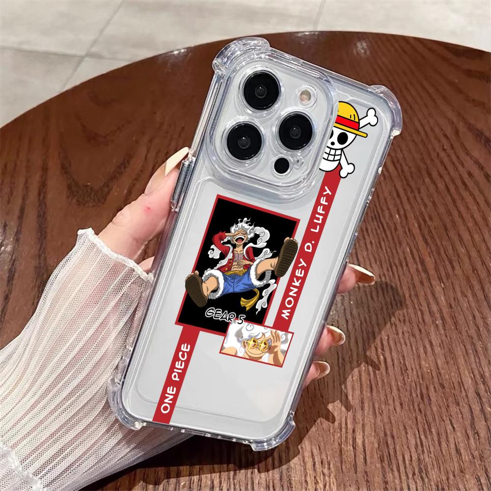 P-PIECE Japan Anime ONE phone case For Samsung Galaxy S25 S23 S24 S22 A06 A50 A07 A20S Ultra Plus FE Anti Fall Transparent