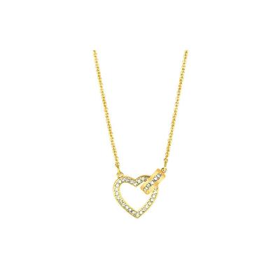 Lovely Romantic Heart Necklace Women Necklace Gold 5405576