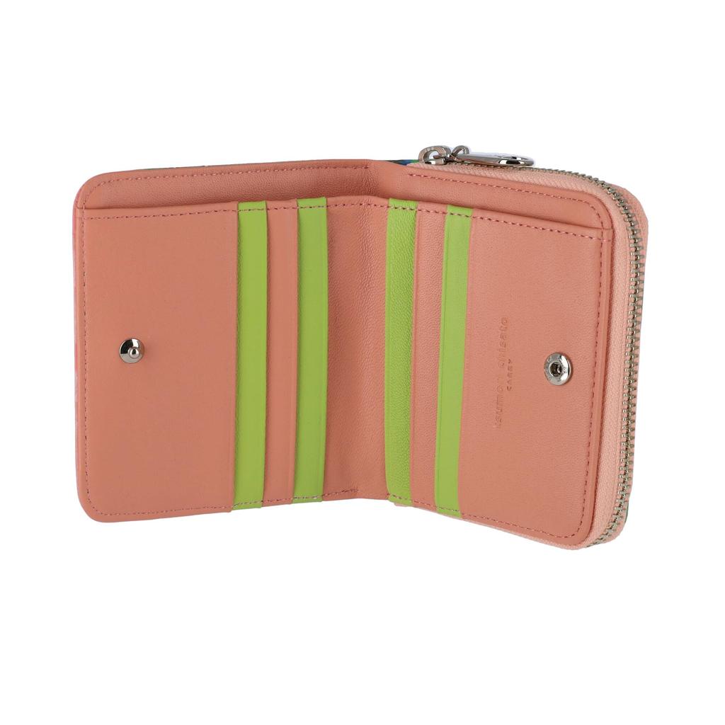 Tsumori Chisato Colorful Leopard Print Bi-fold Wallet, Small,