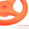 Universal Orange Plastic Steering Wheel Toy for Kids, Compatible with Rocking Cars, Bumper Cars, Go-Karts, Easy To Install, 6.49 Inch, Essential