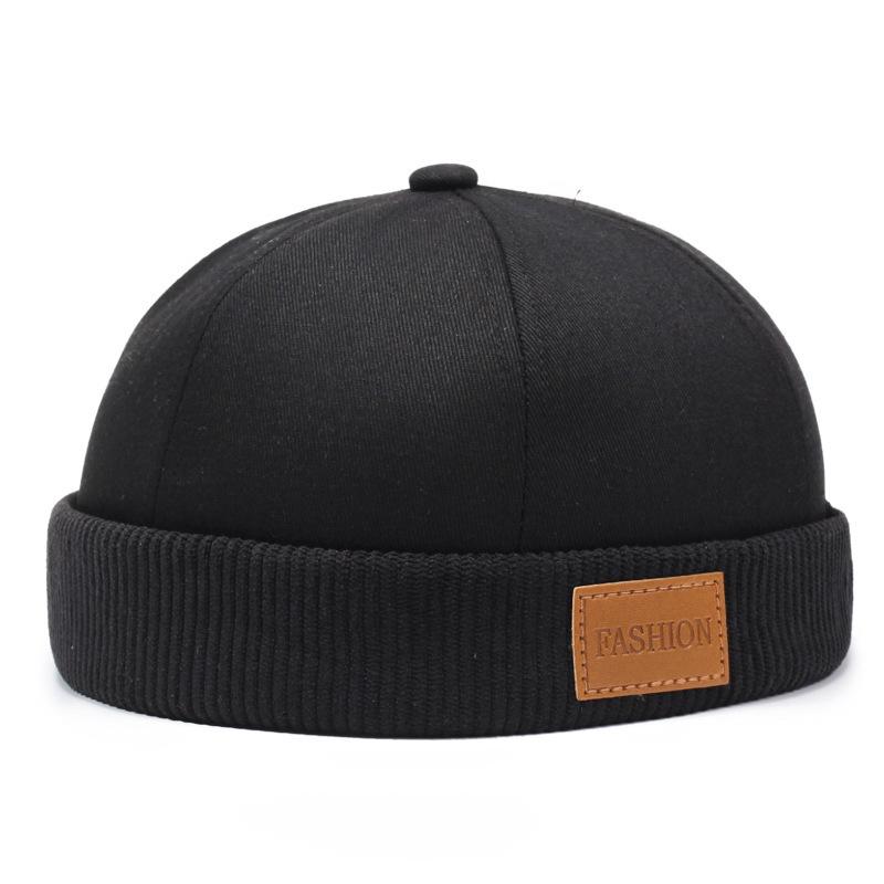 Cappello da Marinaio Cappelli Senza Visiera Berretto Berretto Cappello Per Uomo Donna Velluto a Coste Stile Retro Polsino Arrotolato Cappello da Porto