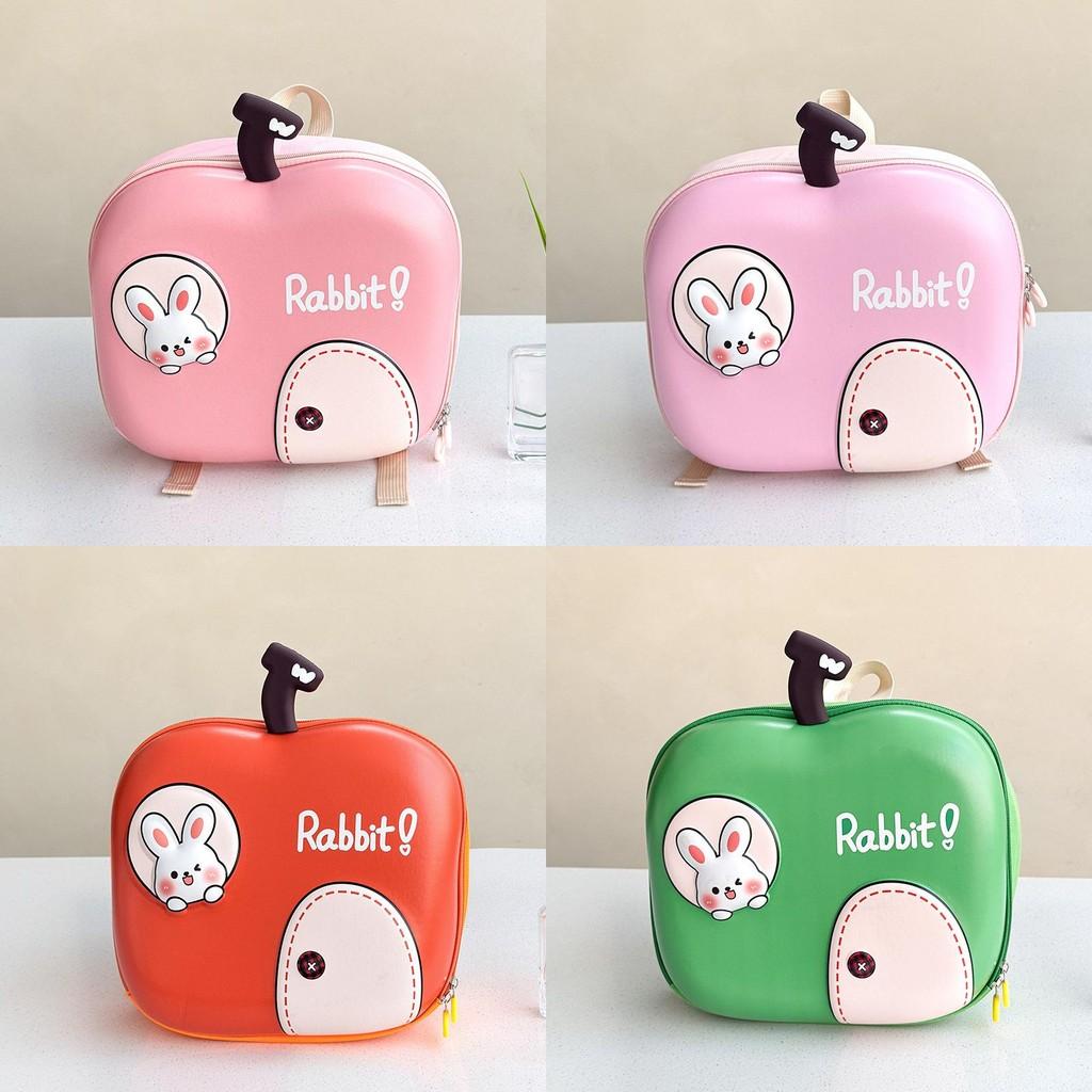 Playful Apple Shaped Kids Backpack With Breathable Fabric Ideal For Everyday Adventures