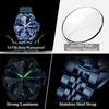 POEDAGAR Luxury Fashion Man Clock Top Business Waterproof Luminous Date Week Men's Watches Quartz Stainless Steel Wristwatch