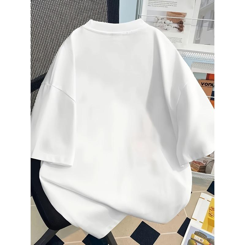 Europejski Rozmiar Czysty T-shirt dla Kobiet Krótki Rękaw Niszowy Design i Nadruk Designowy 2026 Lato Nowy Luźny Krótki Rękaw Dopasowany Top dla Kobiet