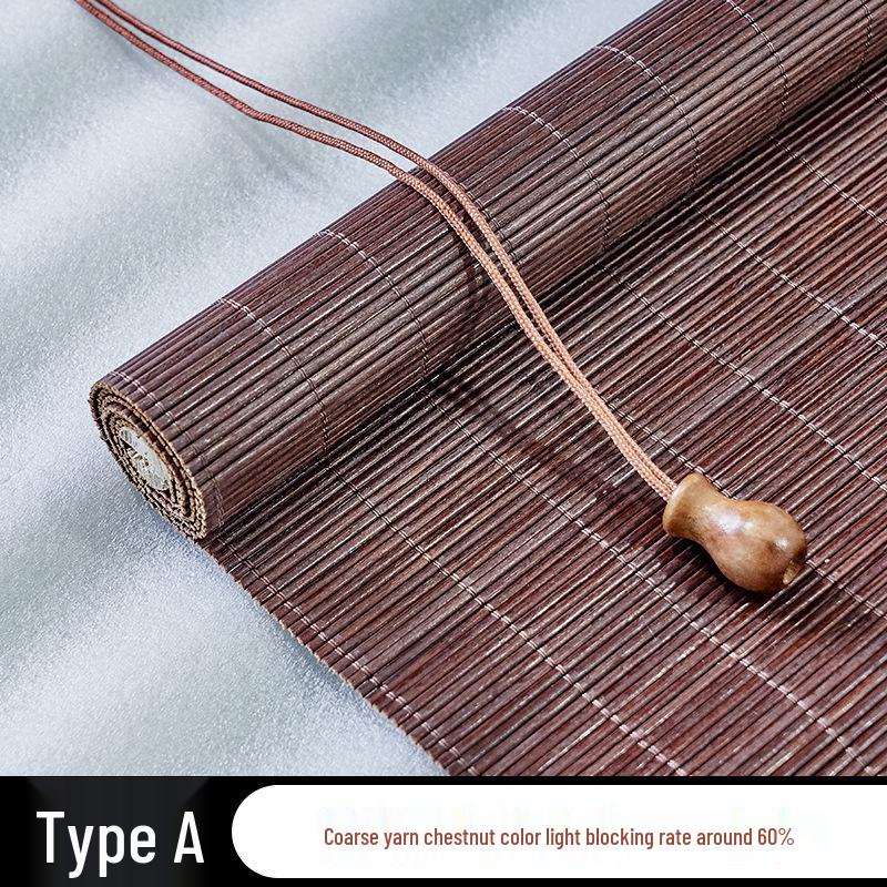 Bamboo Roller Blind Sunshade: Window or Door Curtain for Tea Rooms, Restaurants, Hotels - Ideal for Decoration and Partition.