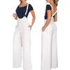 European and American Women Clothes Suspenders High Waist Sleeveless Casual Pants High Waisted Casual Pants