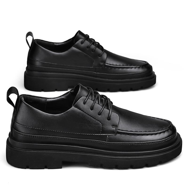 

Модные деловые мужские туфли на шнуровке из кожи, роскошные мужские туфли для вечеринок, свадеб, прогулок, на все времена года 44 чёрный