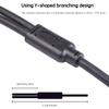 Audio-Kabeladapter Splitter 1 XLR 3-Pin Stecker auf 2x 6,35mm TS Stecker Mono Konverterkabel