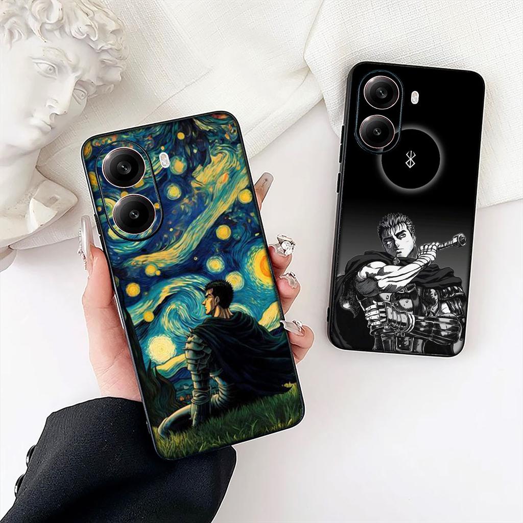 Berserk Anime Guts Phone Case for Apple iPhone 16 17 Air 14 15 Pro Max Plus 16+ 16E 14+ ProMax Cover Casing