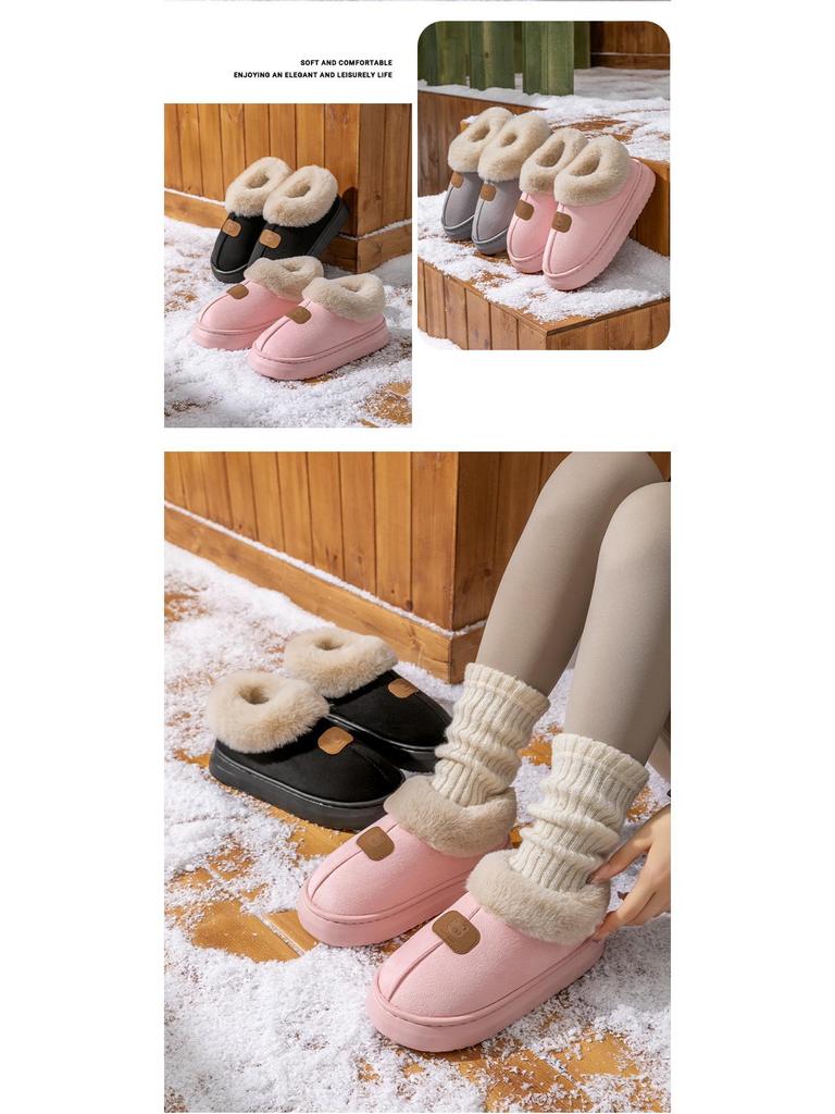 Bear Head EVA Snow Boots: Wrap-Around Heel, Non-Slip, Odor-Resistant, Plus Velvet, Thick Sole, Warm Winter Outdoor Boots.