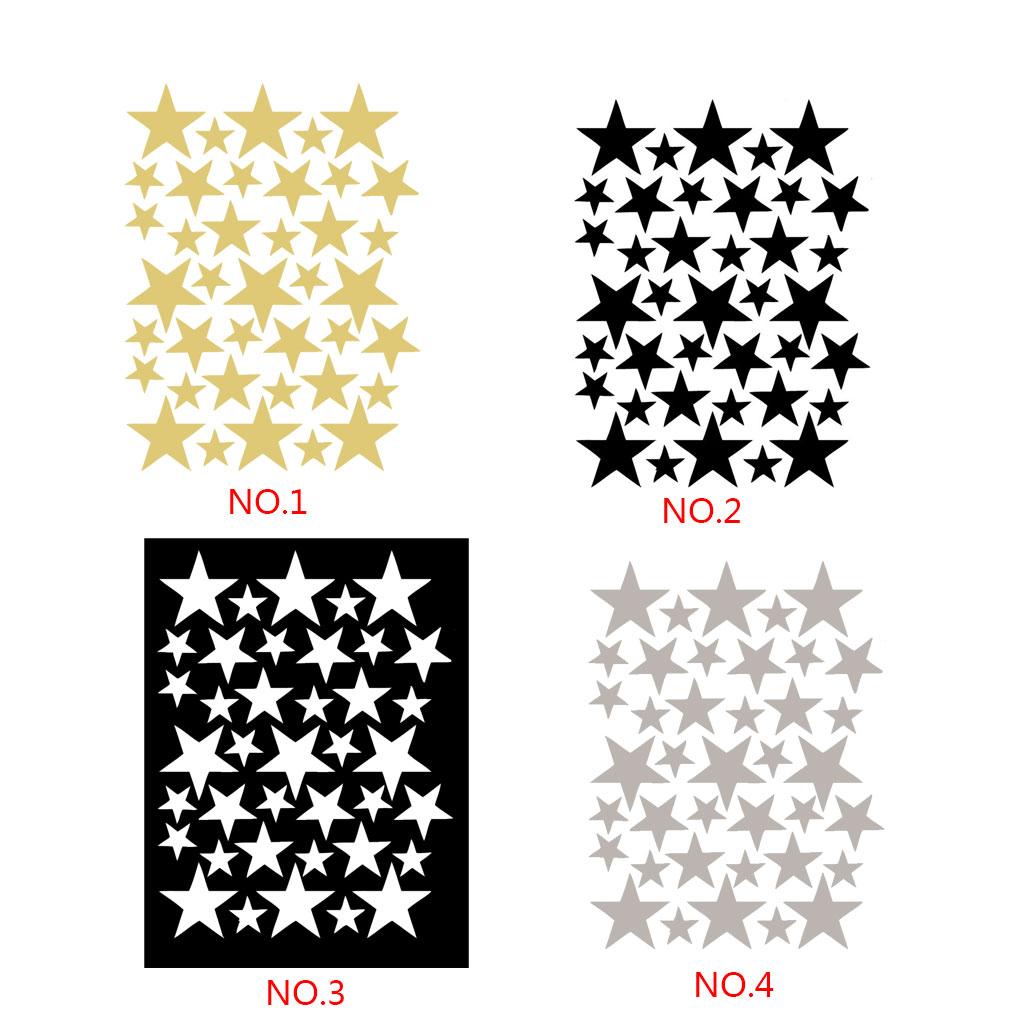 39Pcs Stars Wall Stickers Baby Room Nursery Wall Decals Removable Home Decor