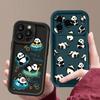 Cute Panda Pattern TPU Phone Case For iPhone 17 Pro 17e 15 16 Pro Max 14 13 Pro Max 16e Shockproof Soft Silicone Back Cover