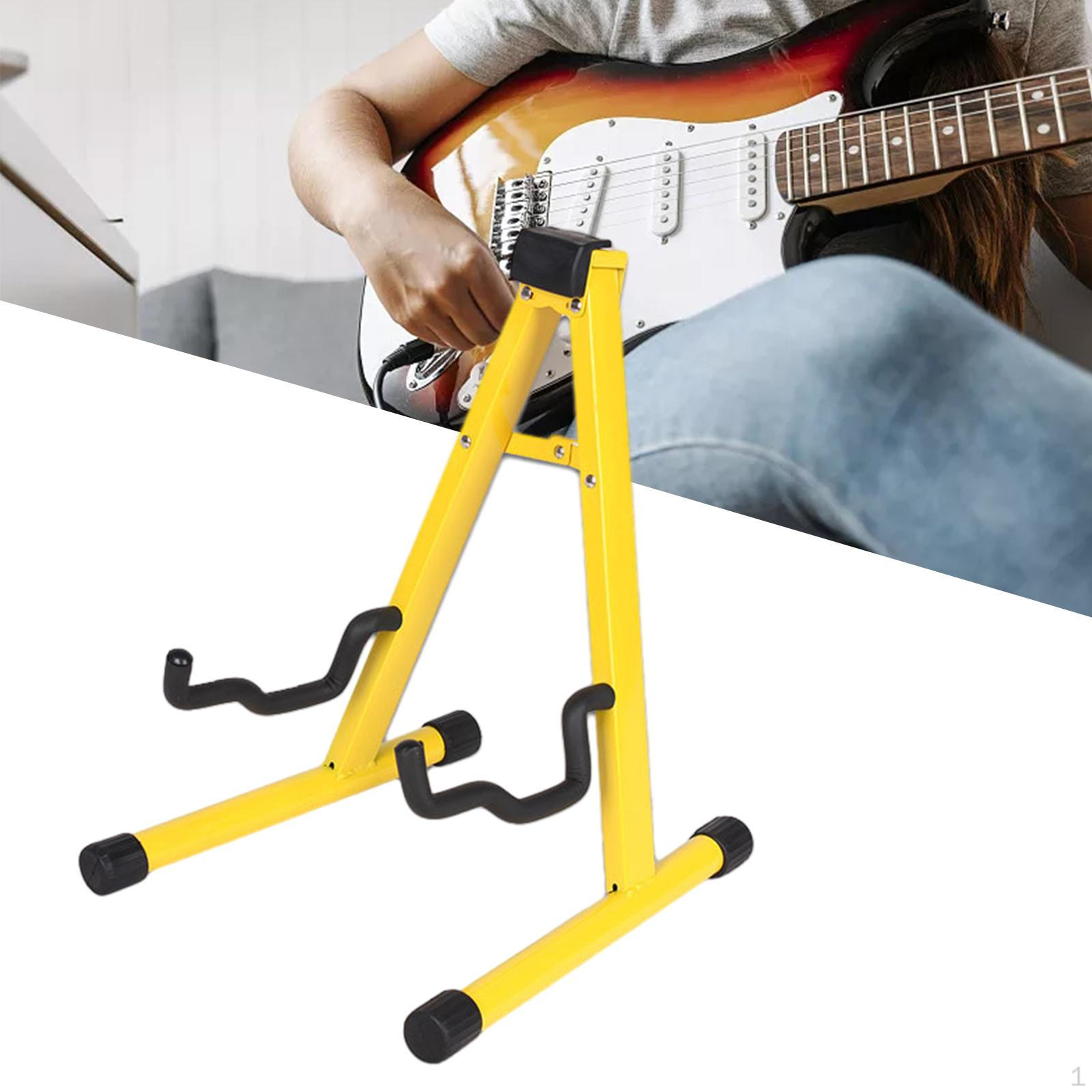 Рамка для музыкальной стойки, держатель для гитары, профессиональная подставка для акустической электрогитары жёлтый
