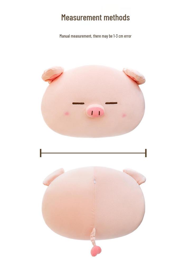 Big Face Pig Plush Pillow - Cute Office Nap Cushion & Sofa Doll, Perfect Birthday Gift