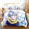 Anime Bedding Set That Time I Got Reincarnated As A Slime Rimuru Kids Gift Duvet Cover Pillowcases Queen King Single Size