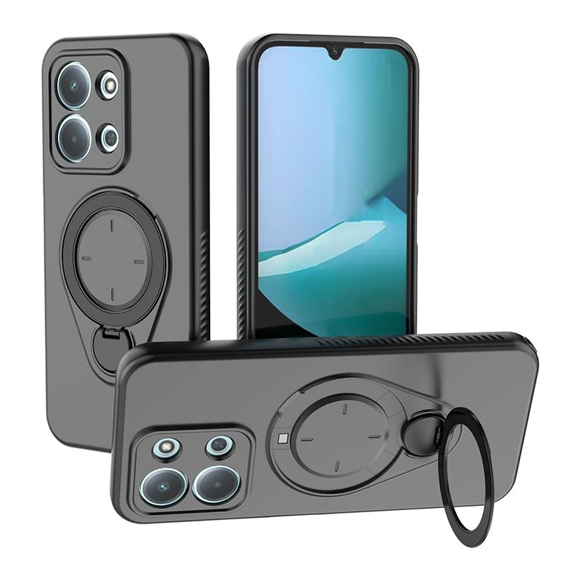 

360°Rotating Bracket Magnetic Wireless Charge Phone Case For Xiaomi Redmi 15C 4G Note 15 Pro 5G Military Grade Shockproof Cover Redmi 15 5G (169mm)