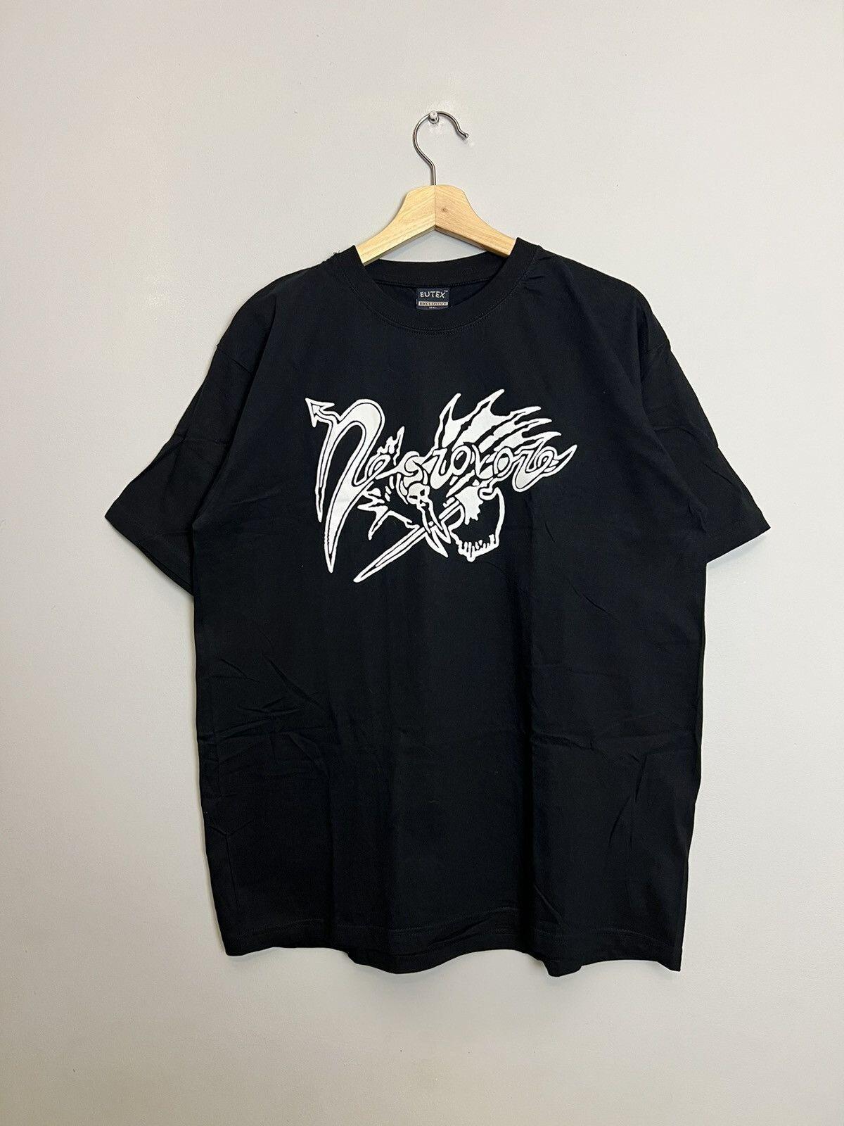 Rare Vintage 00s Necrovore Logo Black Metal Band T Shirt Unisex T-Shirt M