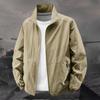 Men's Stand-up Collar Jacket for Spring and Autumn Casual Plus-size Workwear Outdoor Windproof and Waterproof Men's Top Trendy