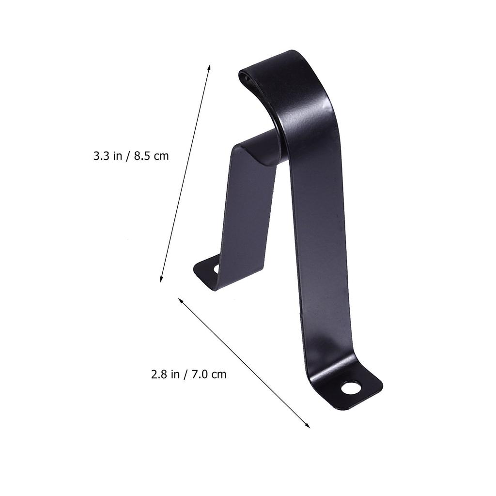 3Pcs Curtain Rod Bracket 19Mm R-Type Premium Steel Simple Install Suitable for Multiple Occasions Window Dressing Bracket