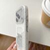 Glamorous Bow White Polka Dot with Rhinestone Bow Design Phone Case for iPhone 17 16 15 14 11 12 13 Pro Max Plus Back Cover