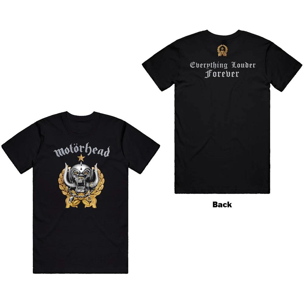 Motorhead Unisex Tshirt Everything Louder Forever (Back Print) S
