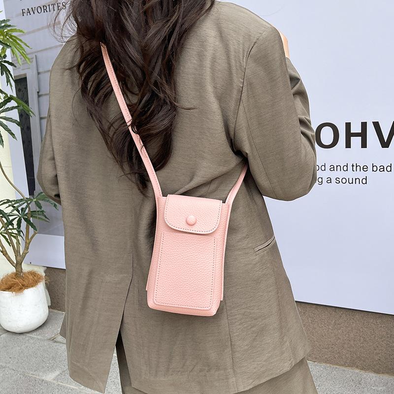 Women's bag new niche mini commuter travel women's mobile phone bag simple and versatile candy color shoulder crossbody bag