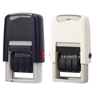 Self Inking Date Stamp 25x2.8mm English Date Clear Imprint Quick Drying Adjustable Self Inking Stamp English Date Stamp