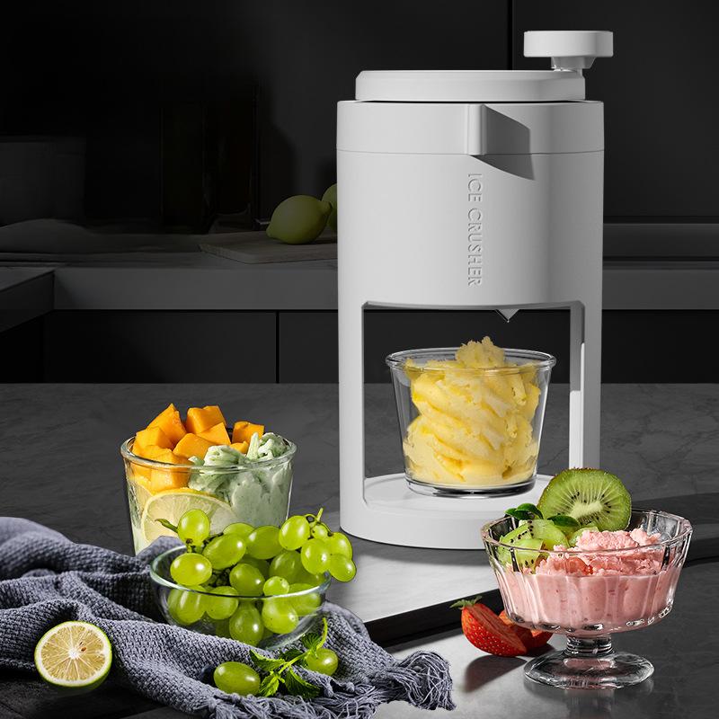 Household Small Ice Crusher Manual Hail Hand-cranked Ice Crusher Summer Ice Making Tools