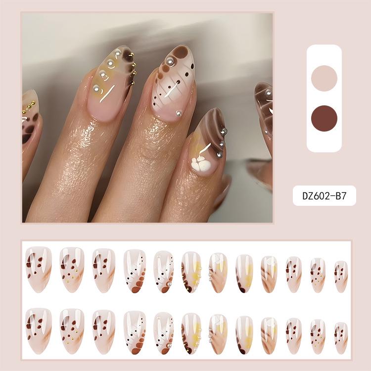 French Rhinestone Handmade Press-On Nail Tips