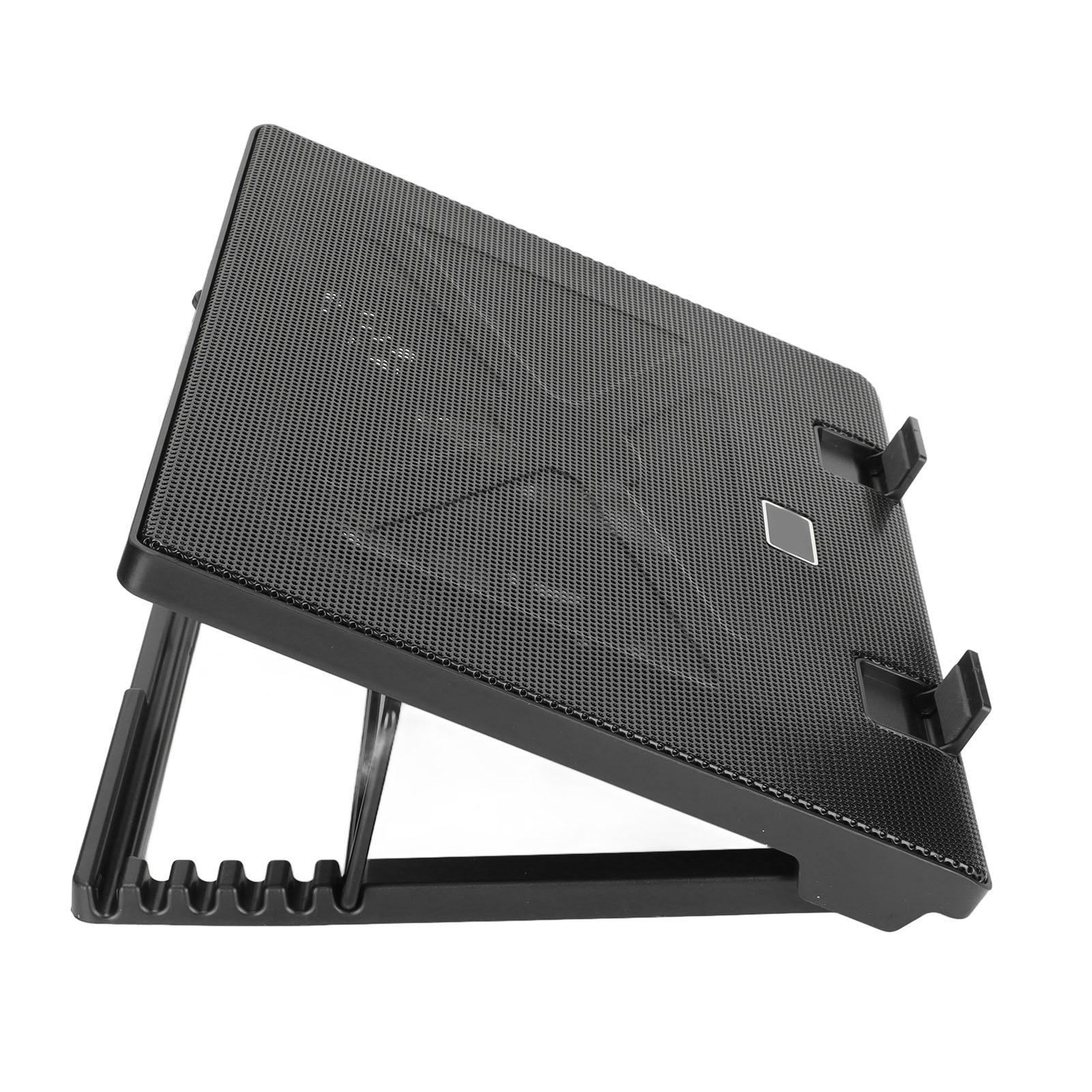 

Охладитель для ноутбука Бесшумная работа Подставка для охлаждения ноутбука с 5 вентиляторами Двойные USB-порты Вентиляторы-кулеры для