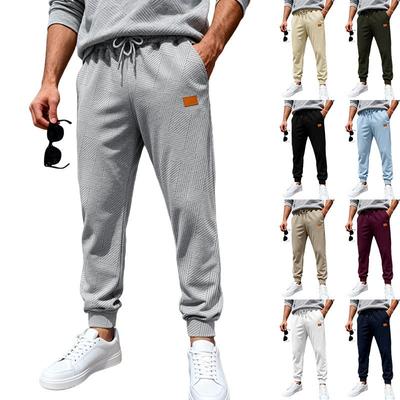 Men's Casual Pants Solid Color Long Pants Casual Everyday Outfit for Daily Wear Versatile Mens Apparel