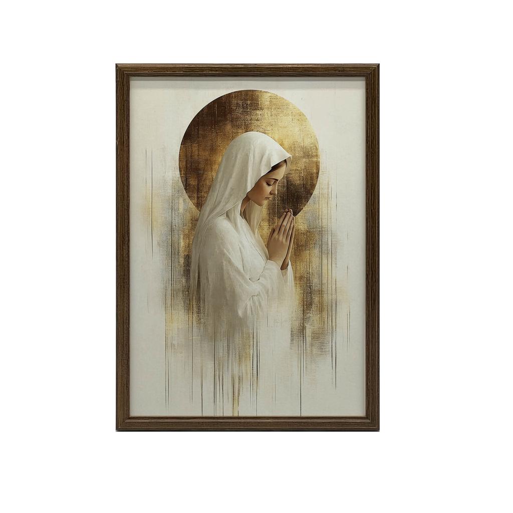 Bønn i stillhet - Maria Bønn i stillhet - Maria, 30X40 cm, uten ramme, premium lerret på blindramme