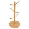 Coffee Cup Holder Space Saving Bamboo Coffee Mug Tree Rack Holder Organizer for Storage Display