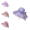 Polyester Sun Hat For Women With Large Brim Uv Protection Sunshade Fashion Summer Accessory