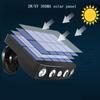 Solar Powered Security LED Wall Lamps Outdoor 4 Lights Motion Sensor 3 Modes Waterproof Street Lamp for Garden Night Light