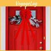 Festive Red Christmas Bow Door Decor Elegant Home Decoration For Holiday Cheer