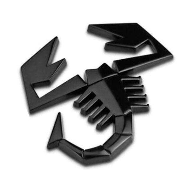 

Новый 3D сплав в форме щита Скорпиона, наклейка на заднюю дверь автомобиля, задняя эмблема для FIAT ABARTH TC Boano Simca Berlinetta Alfa Romeo чёрный