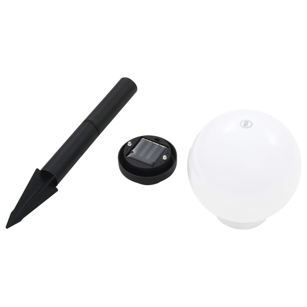 Vidaxl Lampy Solarne Do Ogrodu, 6 Szt., Led, Kuliste, 20 Cm, Rgb